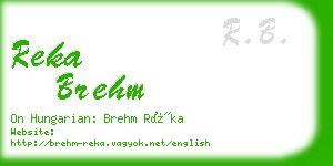 reka brehm business card